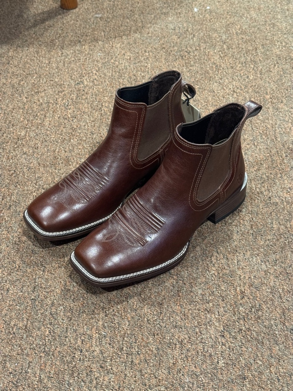Ariat Booker Ultra Square Toe Western Boot - Royal Brown